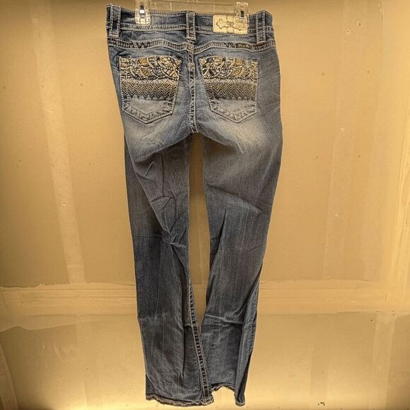 Miss Me Womens Signature Boot Cut Blue Jeans Denim JP7821B Sz 30x32 Marked 27 - Picture 6 of 10